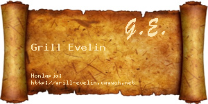 Grill Evelin névjegykártya